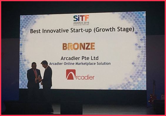 Bronze award to arcadier pte ltd